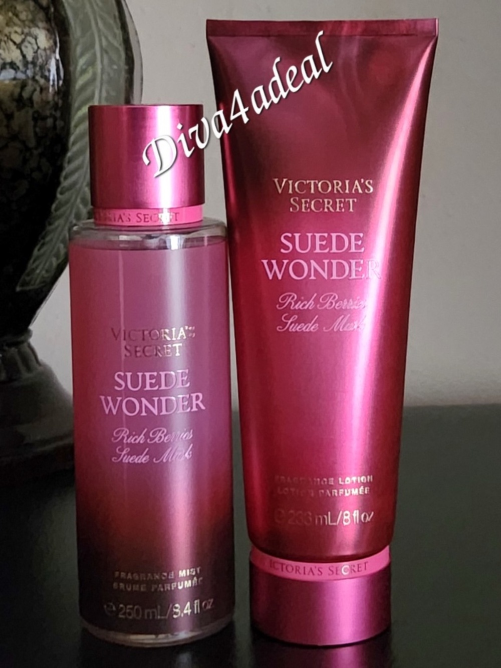 Victoria’s Secret SUEDE WONDER 2PC Mist + Lotion Bundle